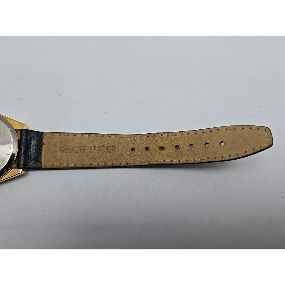 Green Bay Packers Sun Time Quartz Analog Watch Gold Tone Football New Battery
